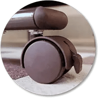 ล้อล็อคได้ เลื่อนสะดวก